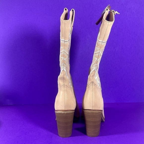 MIA Women's Powder Pink Taley Mid-Calf Western Boots Shoe Size 7 - Picture 5 of 9